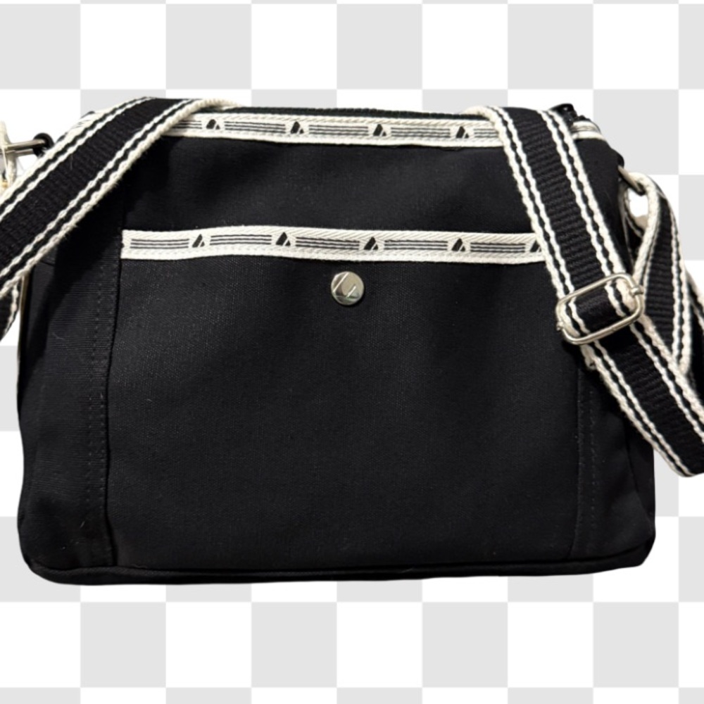 Liz Claiborne Black Crossbody Tote Bag 
Accessories Bag / Mens Messenger Bag - Picture 4 of 8